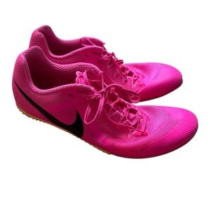 Nike Zoom Rival Track and Field Spikes Mens Size 11 Pink Orange Running Race